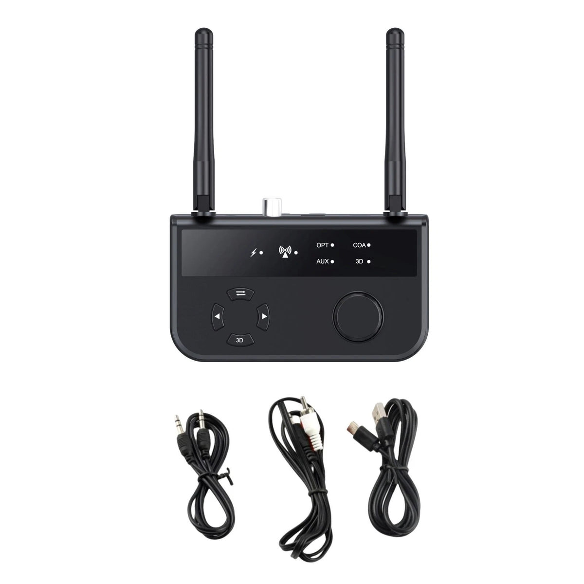 Bluetooth Receiver for Smart One to Two Sharing (Plug and Play)