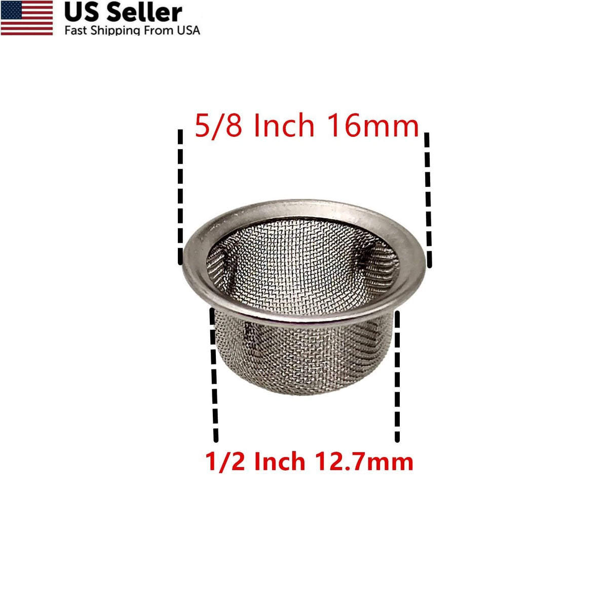 60pcs Pipe Screens for Various Applications (0.5 Inch)