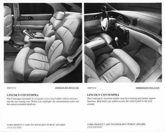 Interior Press Photo for Lincoln Contempra Concept (1994)