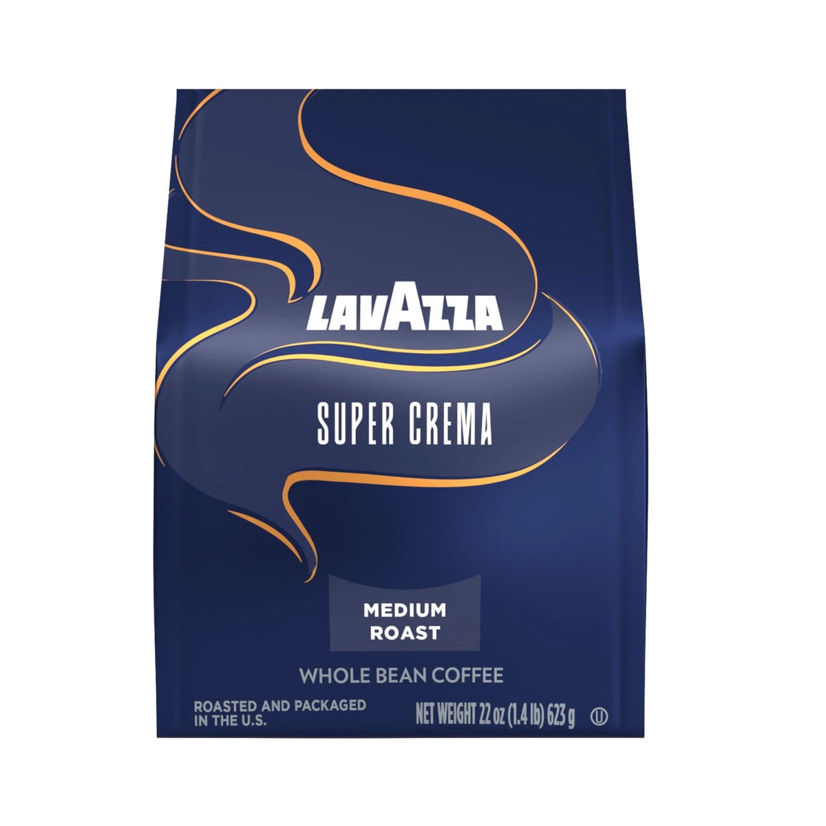 Lavazza Super Crema Whole Bean Coffee Medium Espresso Roast 22 oz Bag