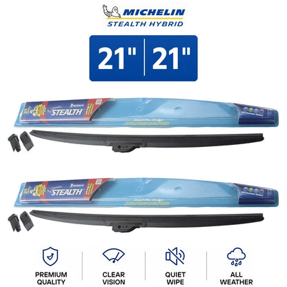 Michelin Stealth Wiper Blades Set of 2 for Audi (1984–2003)