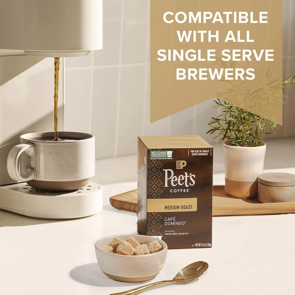 32 Count Medium Roast Coffee Pods for Peet's Coffee