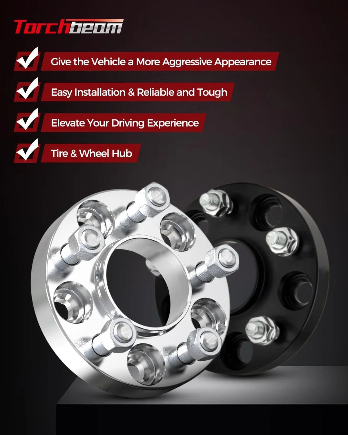 20mm Hub Centric Wheel Spacers for Dodge Charger, Challenger, Magnum (2006–2023)