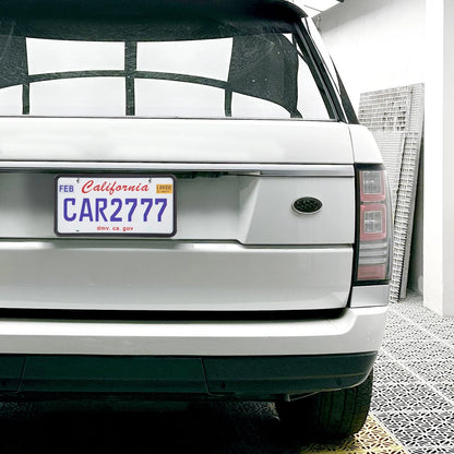 2X Matte Black Silicone License Plate Frames for Universal Fit