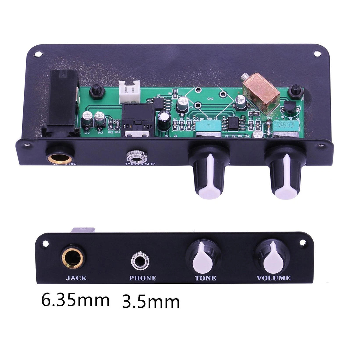 Pre-wired Silent Travel Guitar Pickups with Volume Tone Control