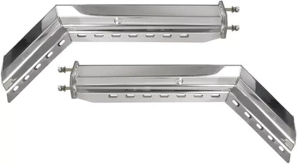 Set of 2 Chrome Spring Loaded MudFlap Hangers for AGP-CHMFHA