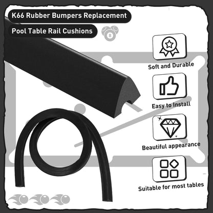 Rubber Bumpers for Bumper Pool Table Parts