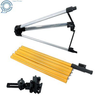 Telescoping Laser Level Pole with Tripod for Level Tool (13.8Ft)