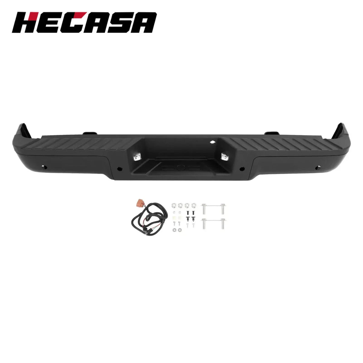 Black Steel Rear Bumper Assembly with Sensor for Ford F150 2009-2014