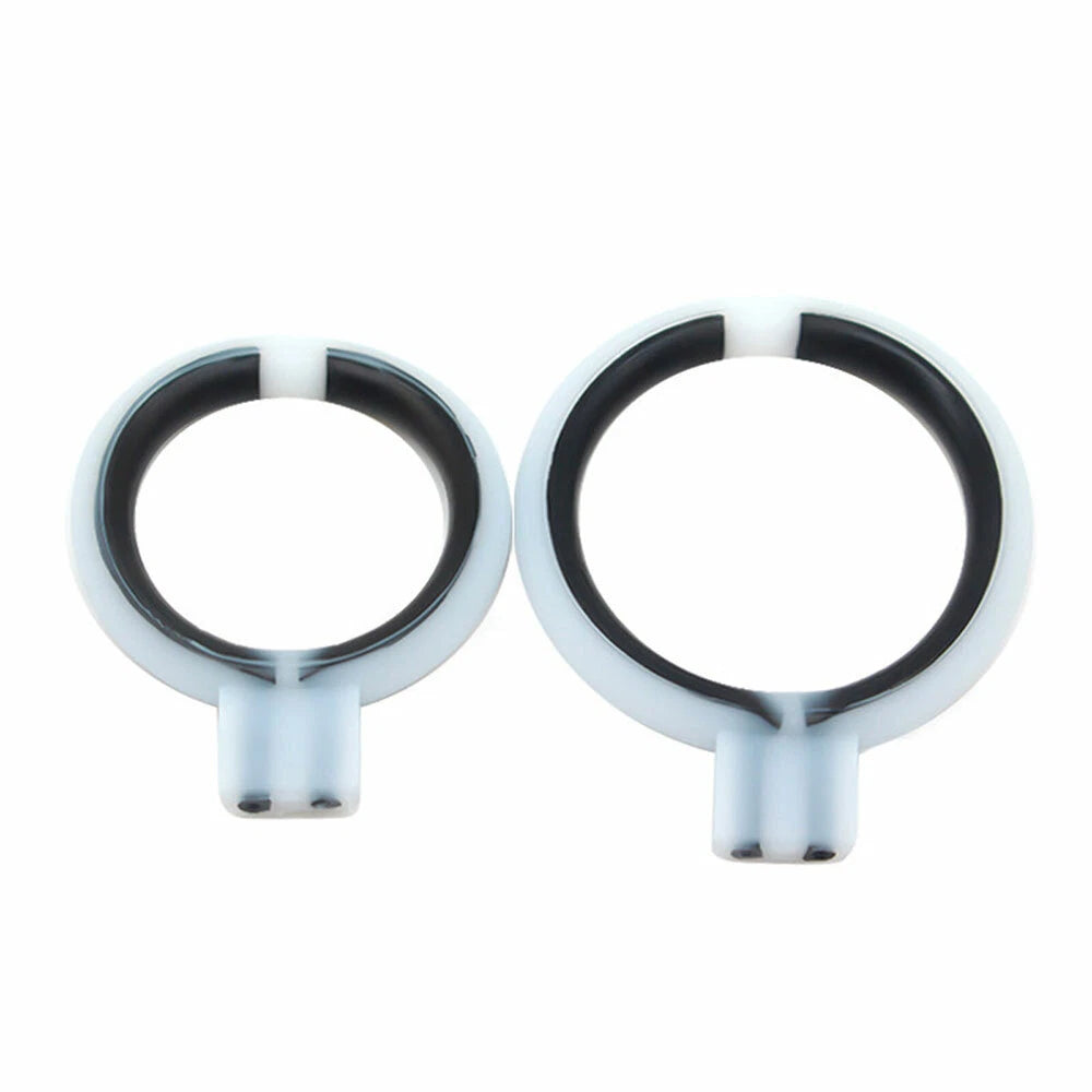 2X Shock Accessory E-stim Conductive Penis Massage Rings for Men