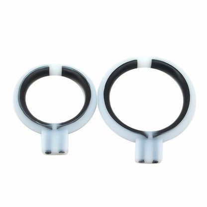2X Shock Accessory E-stim Conductive Penis Massage Rings for Men