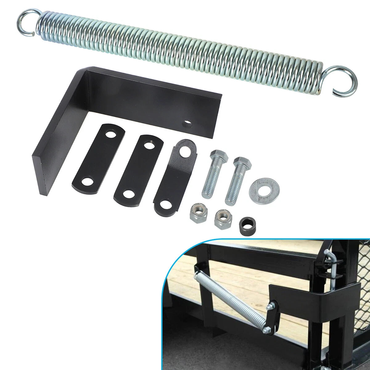 Right Trailer Tail Gate Spring Lift Assist Kit for Utility Trailers