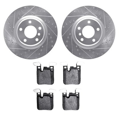 Rotor Set for BMW 120i (2016–2018) ALX-PAU-DF-7612-31097-CLA2, Drilled & Slotted