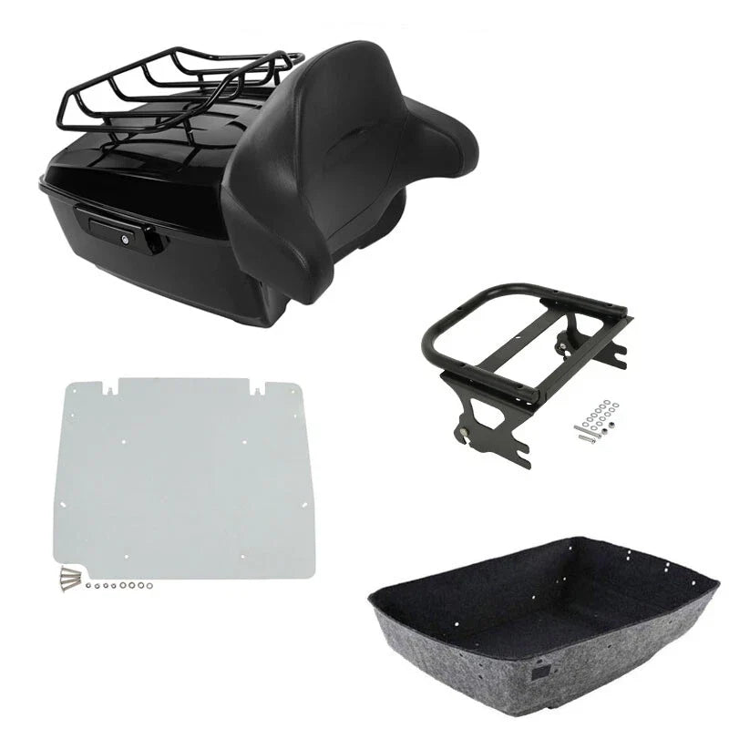 Backrest Mount Rack Plate for Harley Touring (1997–2008) Trunk