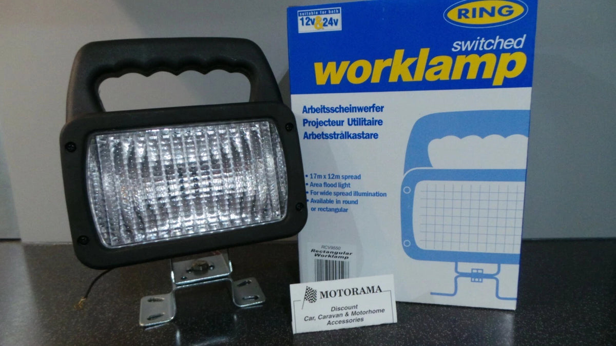 Dual Voltage Worklamp RCV9550 for Automotive Applications (Rectangular Halogen)